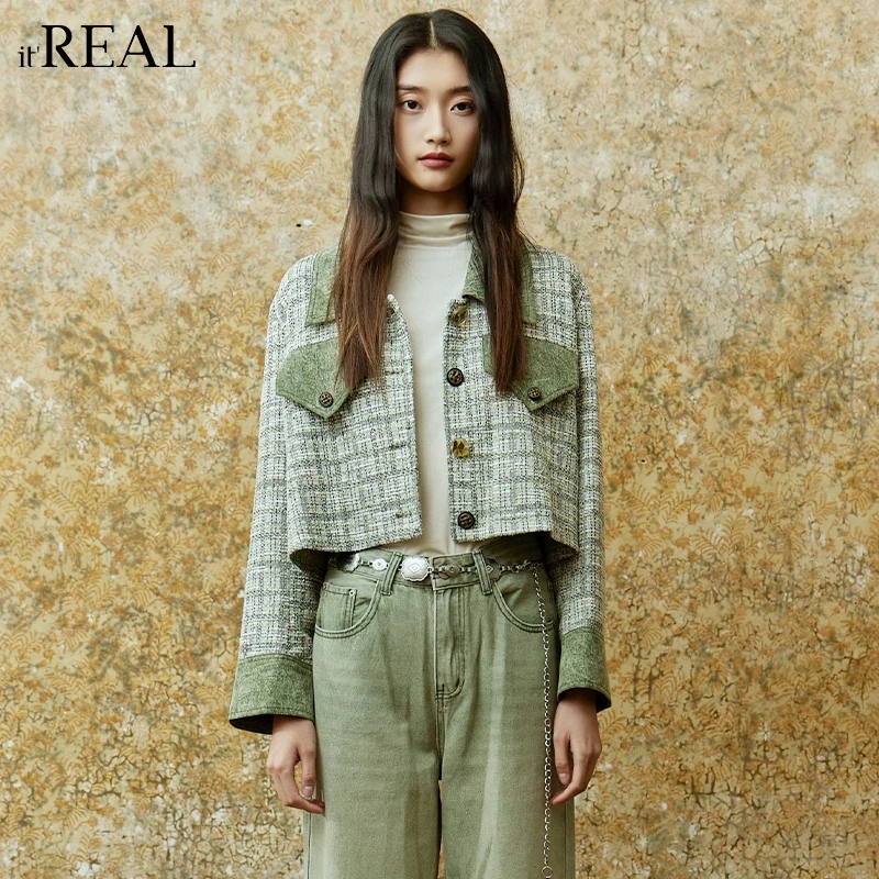It'real瑞尔女装2025春季新款小香风时尚气质短款外套1773276005