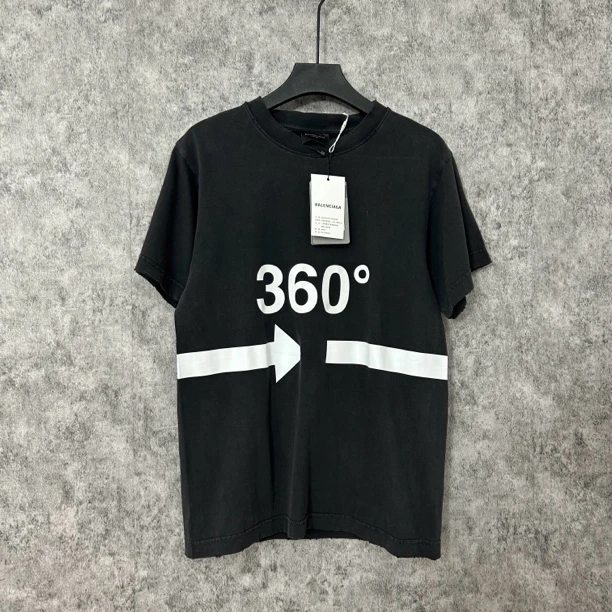 未使用 Balenciaga/巴黎世家 巴黎世家黑色半袖