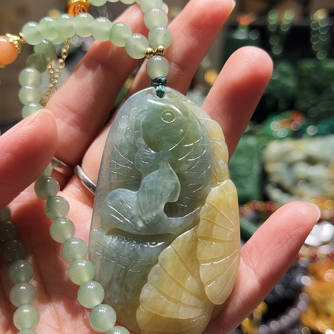 未镶嵌岫玉毛衣链