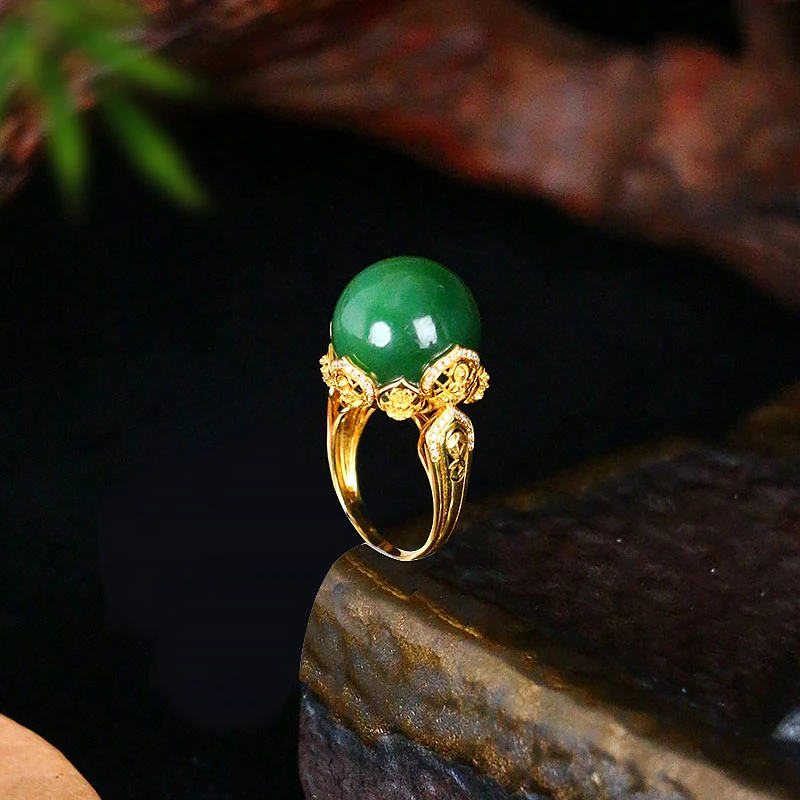 和田玉戒指【8519D】