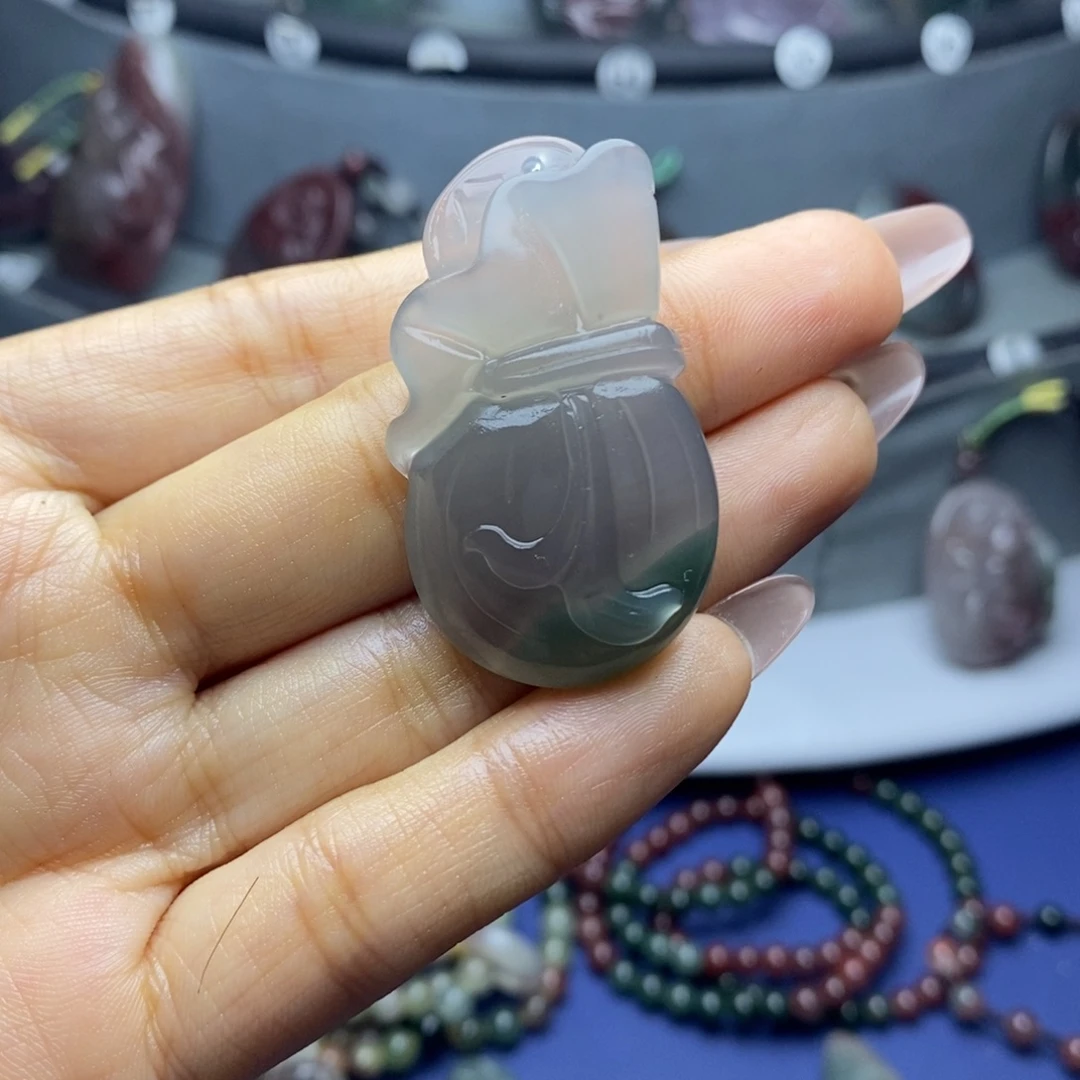 好***树玛瑙/玉髓未镶嵌吊坠(不含链)