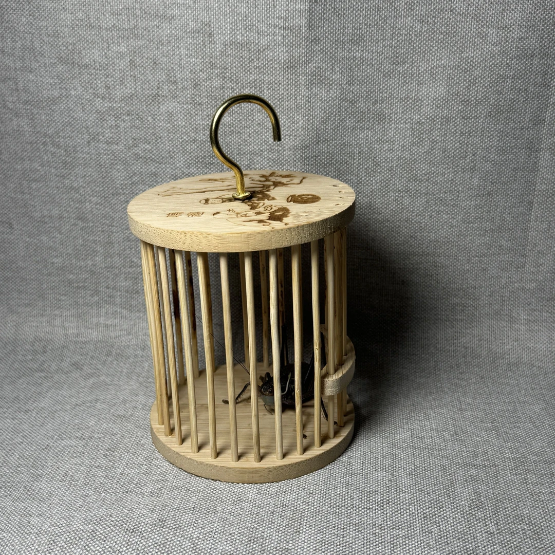 铁皮蝈蝈+圆形笼子（顺丰包邮  偏远地区不包邮）