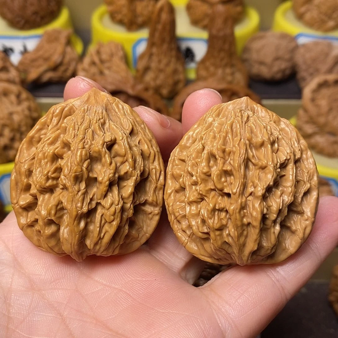 吊坠文玩核桃麦穗虎头41