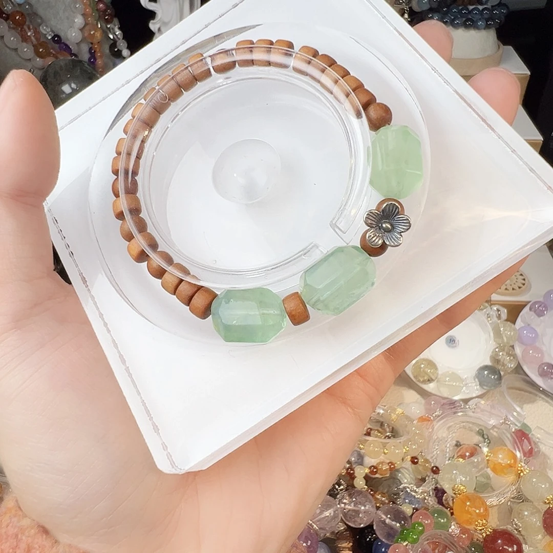 手串水晶未镶嵌绿莹 巴比药片