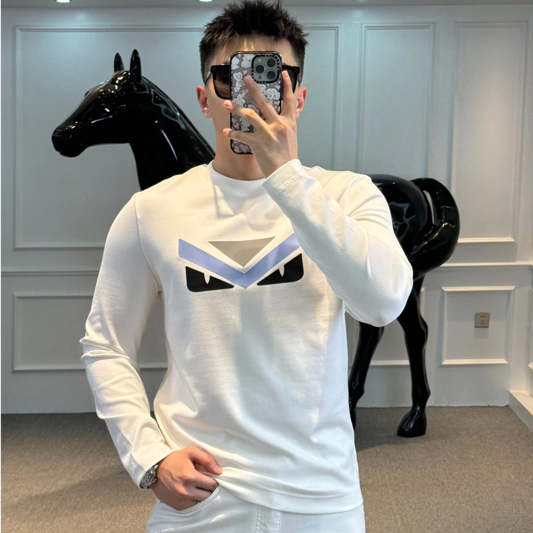 <古帝特尼>秋冬新款男士情侣纯色时尚百搭舒适亲肤圆领长袖Z-2567