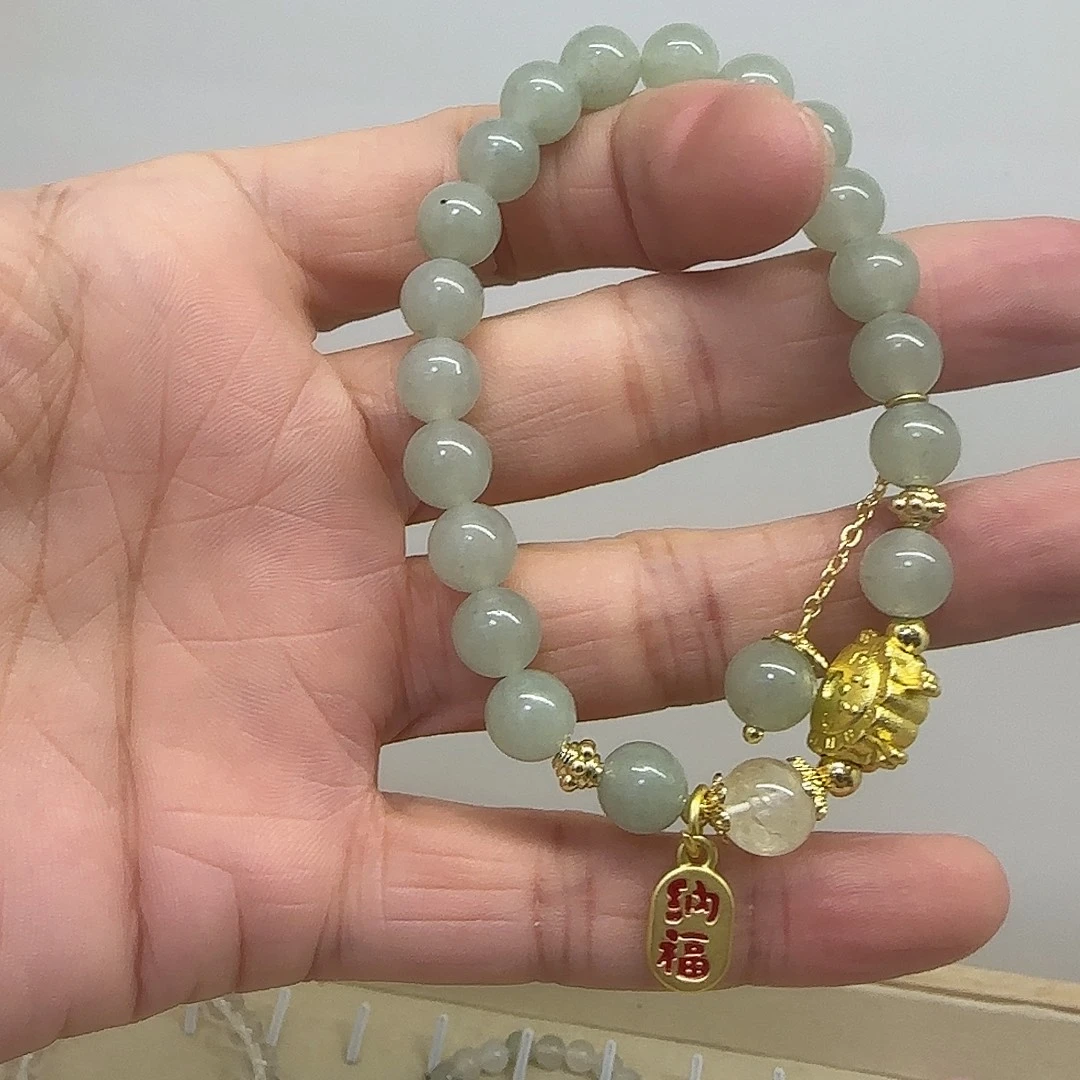 未镶嵌手链水晶纳福牌手串