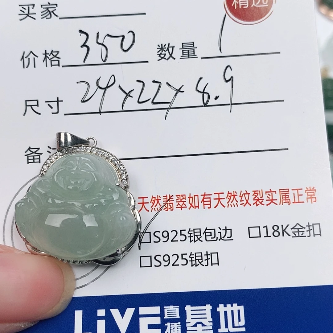 翡翠银S925镶嵌颈饰