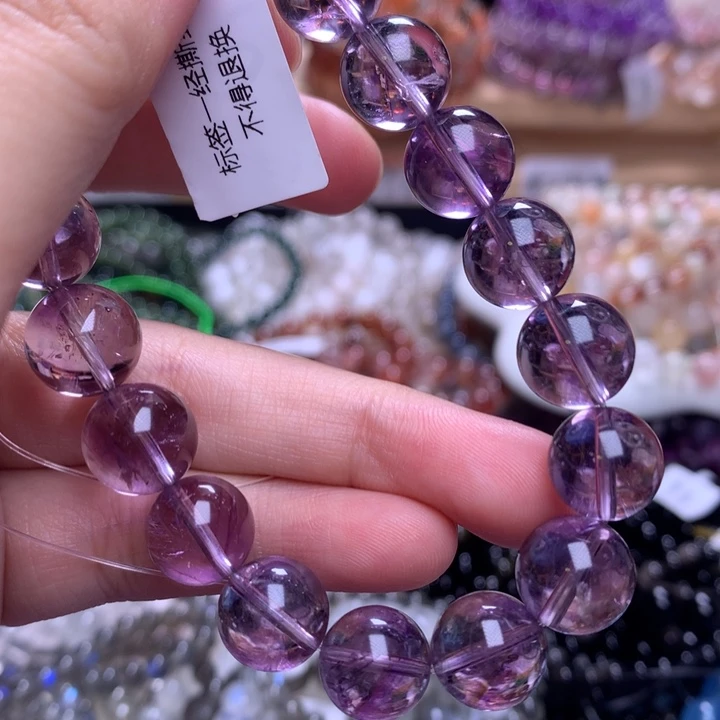 未镶嵌手串水晶11紫塔晶