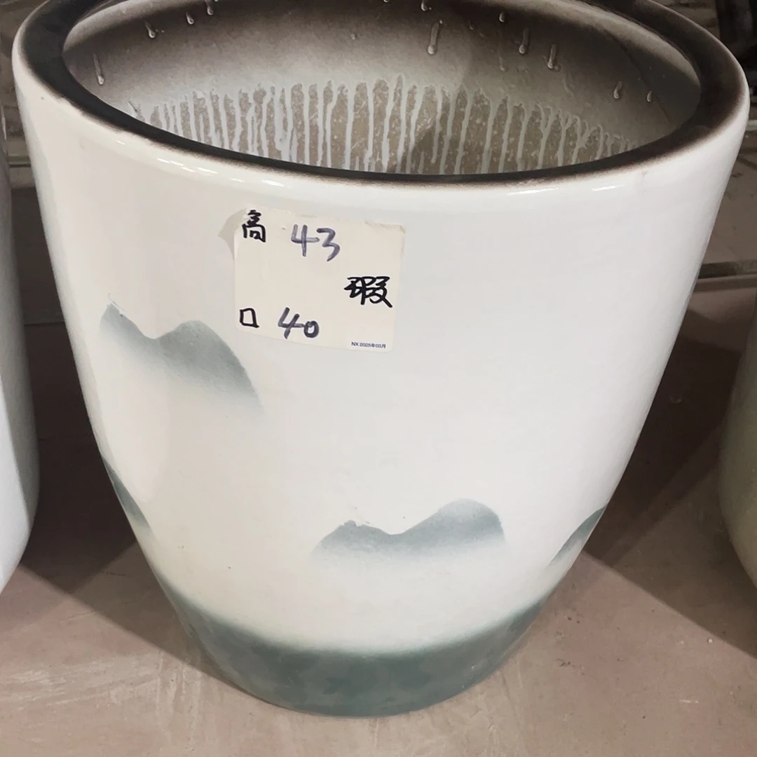 低子弹山水画特大号二个搭配托盘微瑕