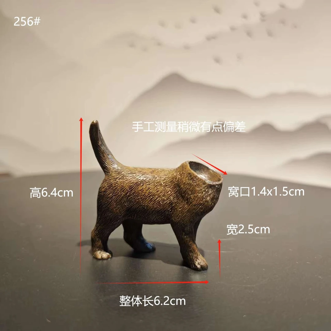 创意小猫咪动物半身奇石树脂底座摆件家居装饰品