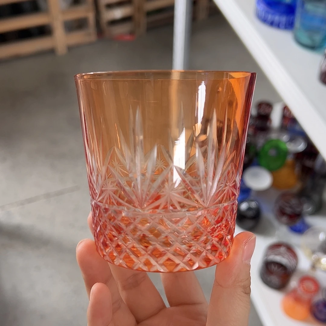 水晶玻璃高脚款微瑕一个