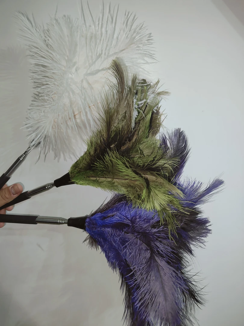 鸵鸟毛掸子可以伸缩不扬尘防静电