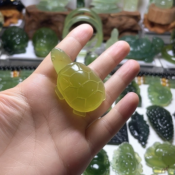 蛇纹石玉未镶嵌手把