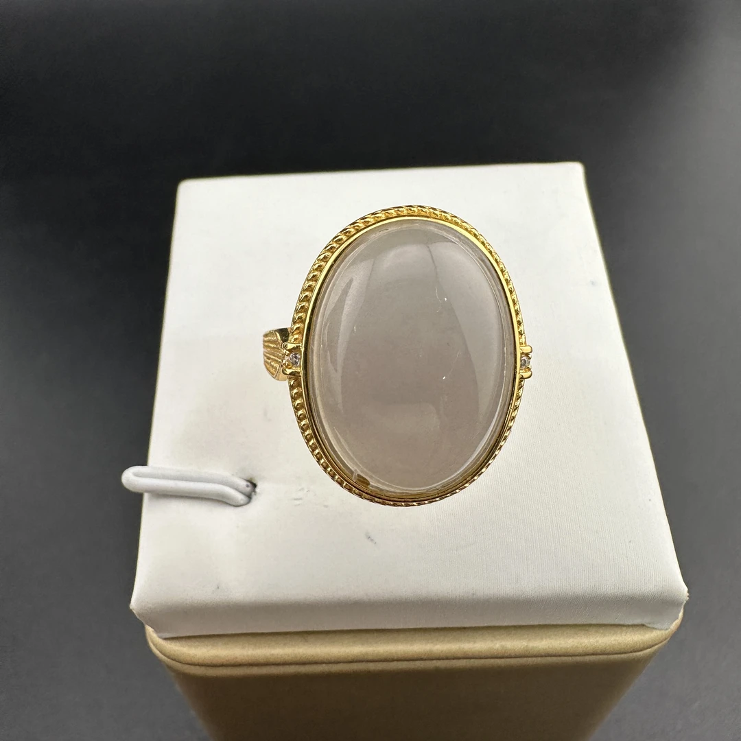 BY1106FZJT标102 北玉精选 和田玉戒指 多样性发货