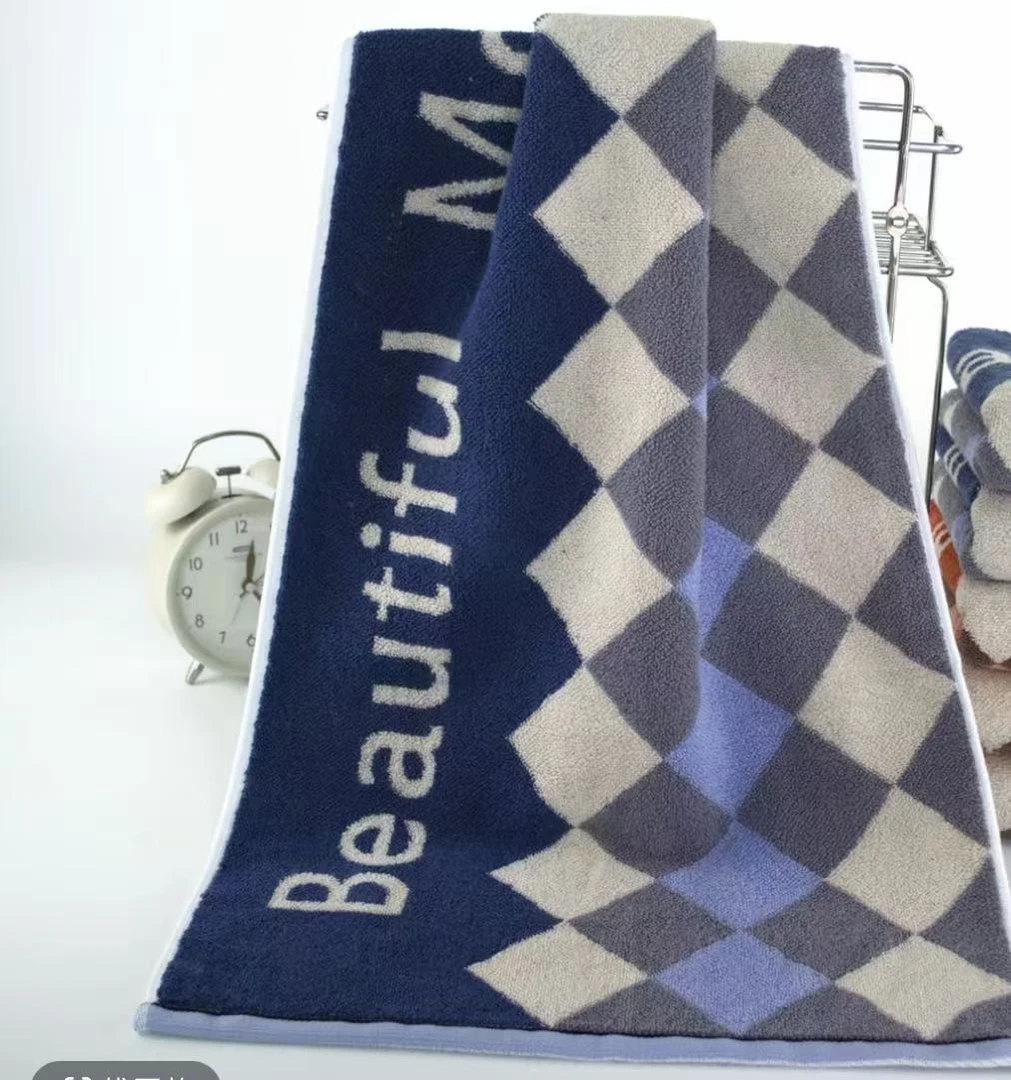 70*140简约纯棉浴巾吸水柔软不掉毛适合成人洗脸洗澡家用速干三层