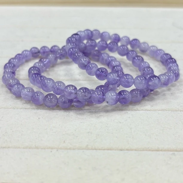 【书记甄选】天然薰衣草紫水晶单圈手链 多样性发一件 约6mm 105ck