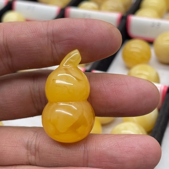 未镶嵌琥珀裸石葫芦