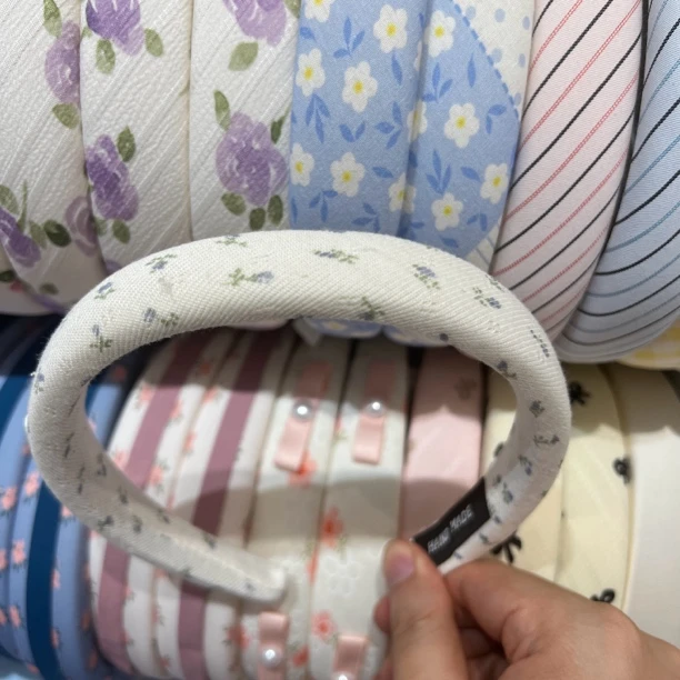 高颅顶小清新碎花发箍