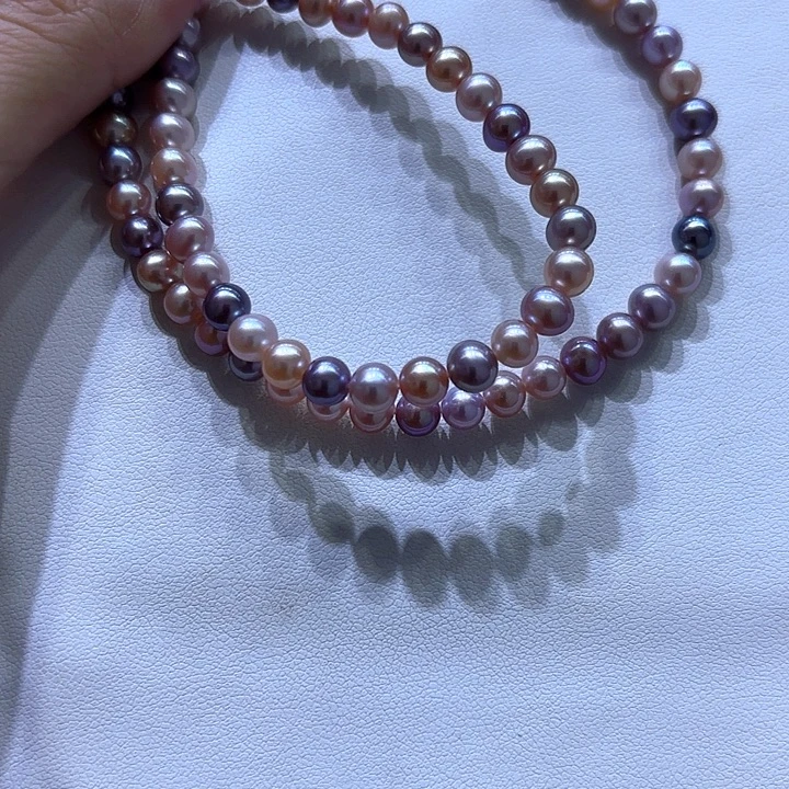 淡水珍珠颈饰银S925镶嵌