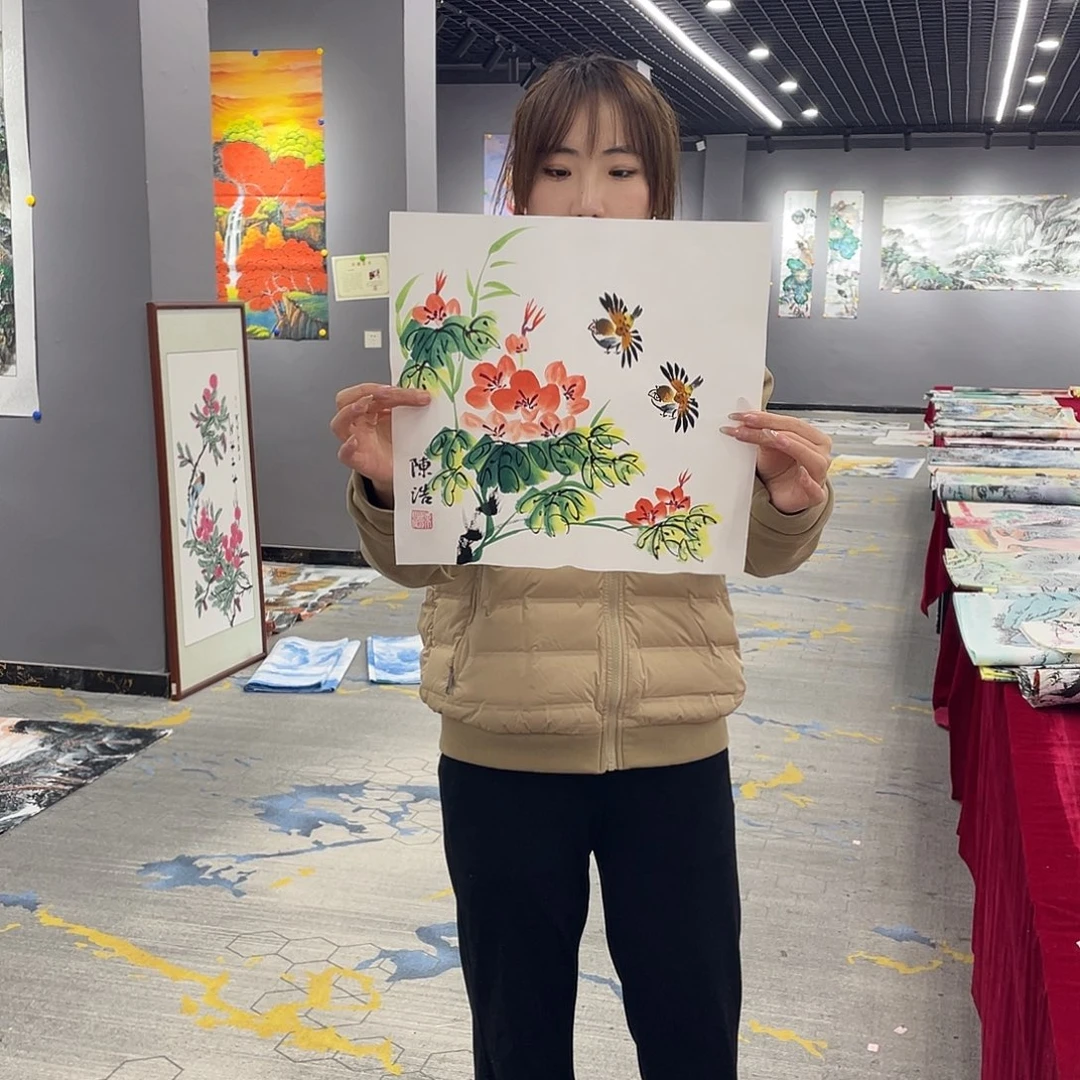 名人真画手工手绘