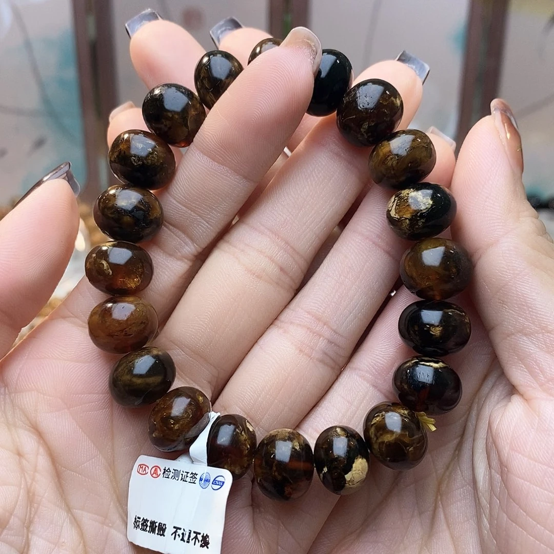 琥珀未镶嵌手链12➕