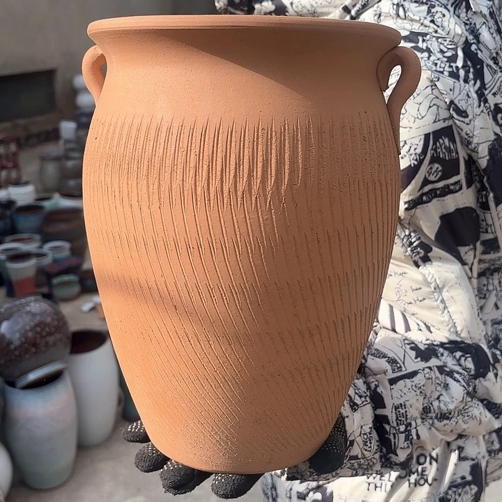 红陶红陶口径20高度29