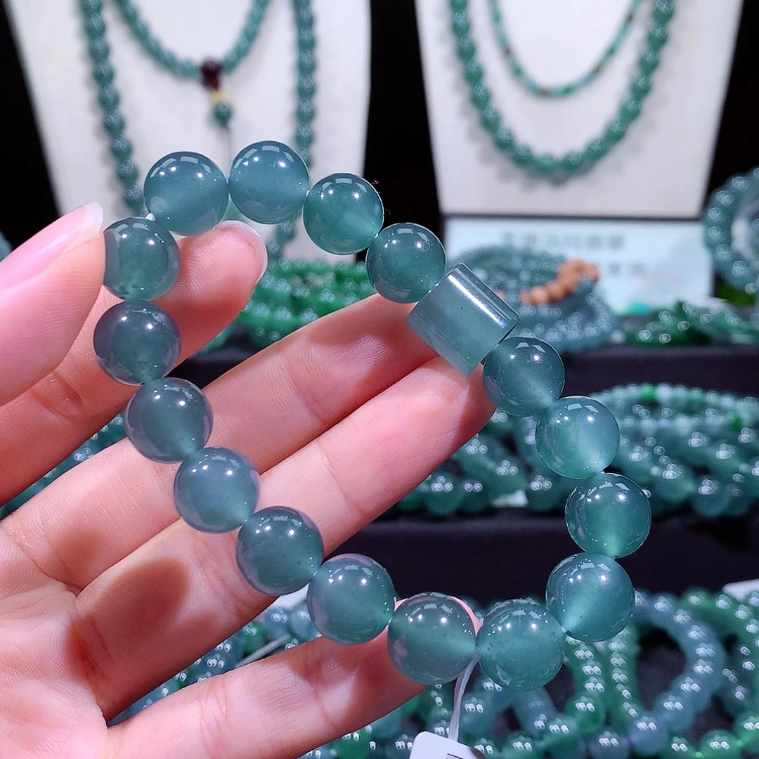 翡翠未镶嵌手链天然a货翡翠手串11.8