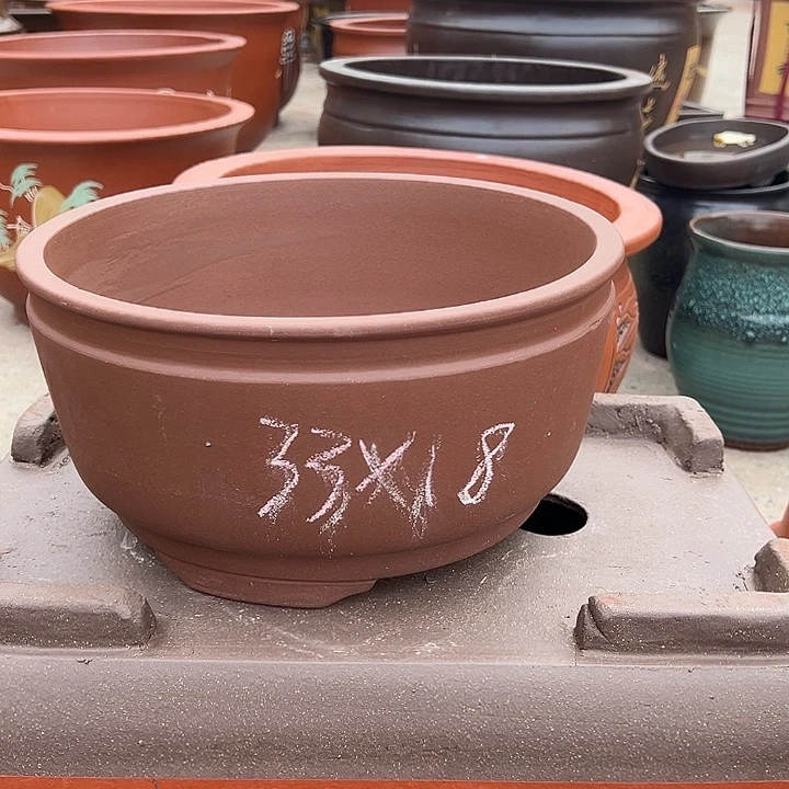 紫砂花盆，透气花盆