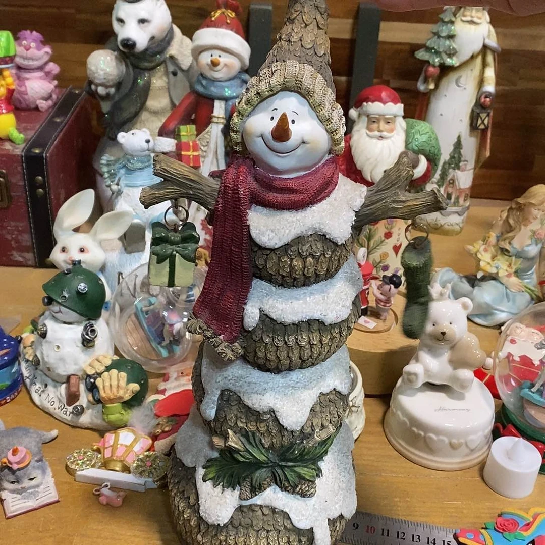 树脂制品雪人摆件