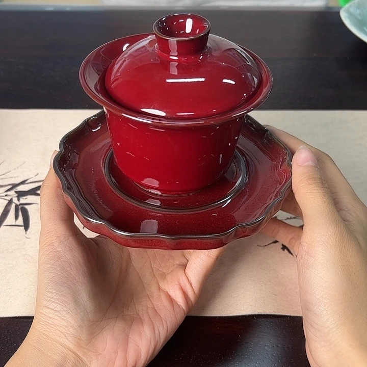 龙泉云间青瓷小米茶器