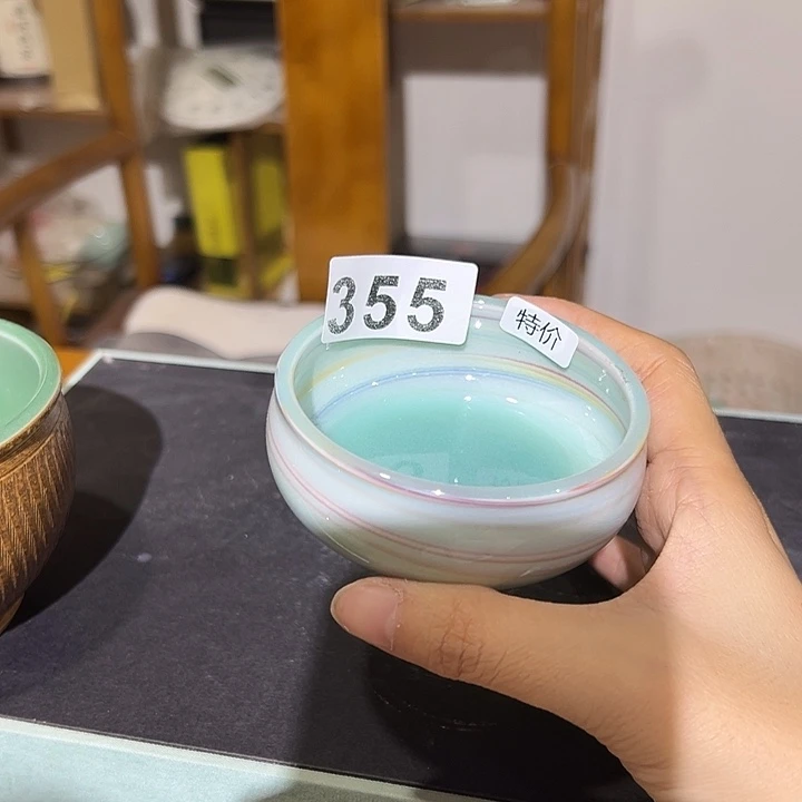 唐***门龙泉云间青瓷小米茶器