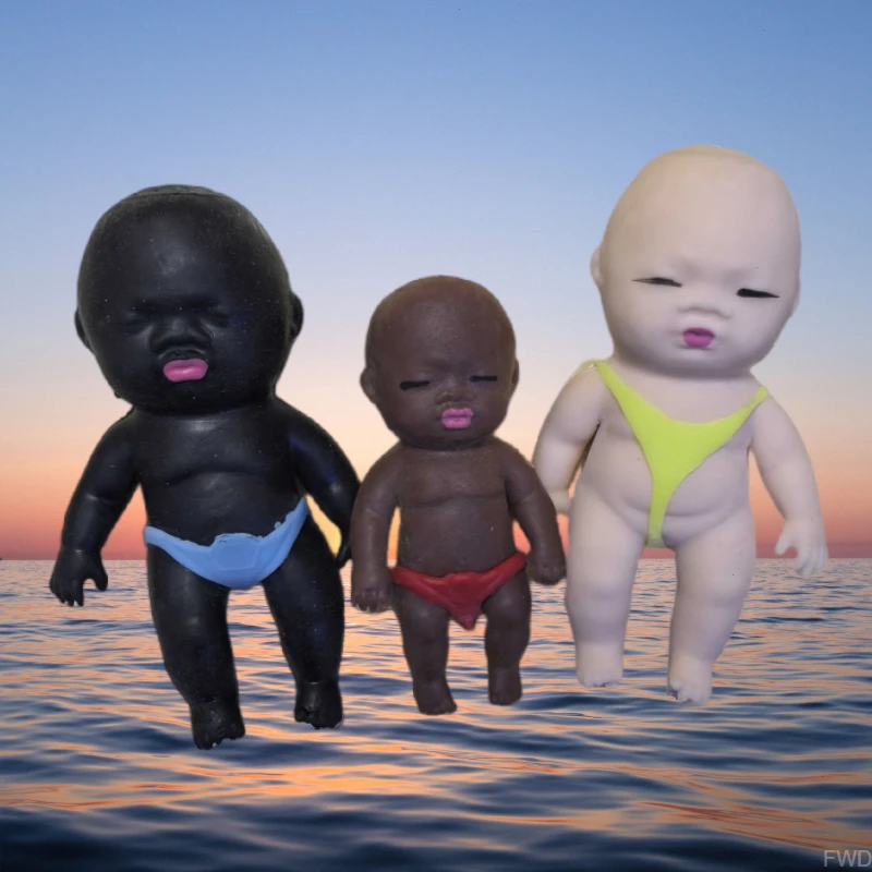 解压玩具揉捏发泄娃娃捏脸玩偶 捏捏乐慢回弹沙子娃娃 减压神器