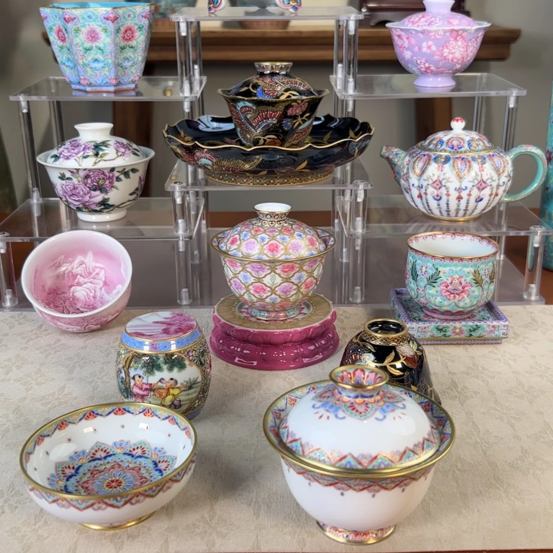 冉***兜纯手工手绘 高端茶器