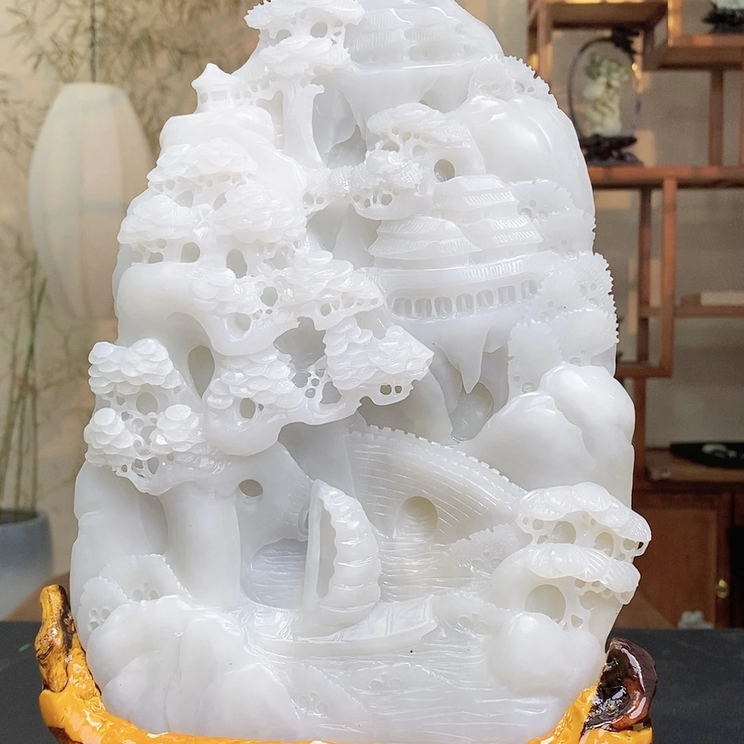 和田玉未镶嵌颈饰