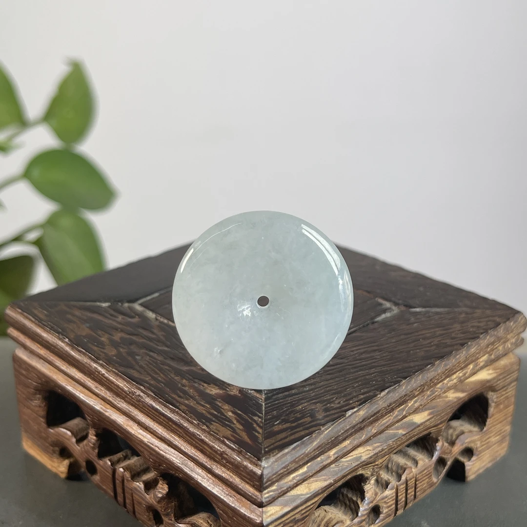 JTA19-06 天然缅甸A货翡翠 平安扣