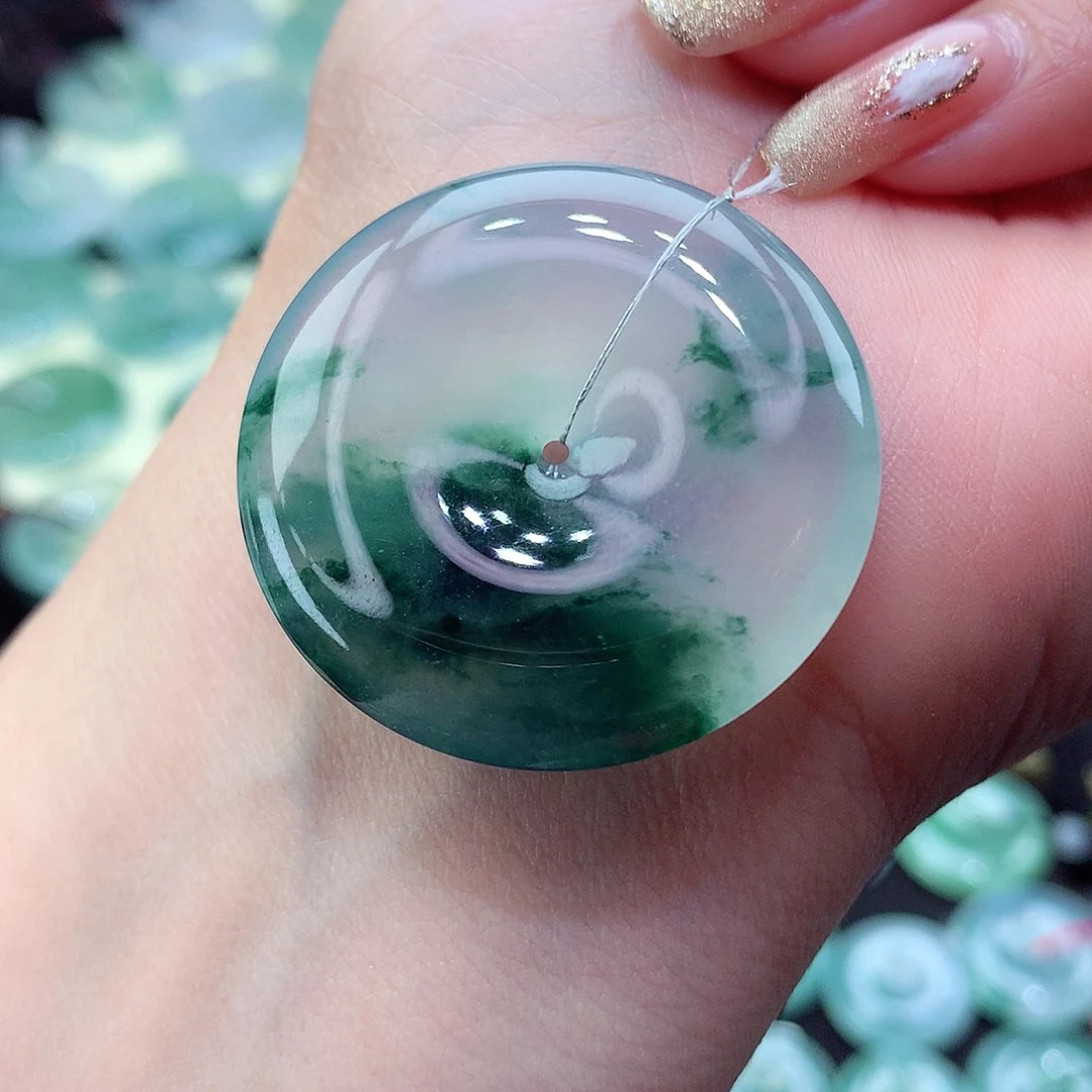 翡翠颈饰未镶嵌57尺寸35.1-6.0