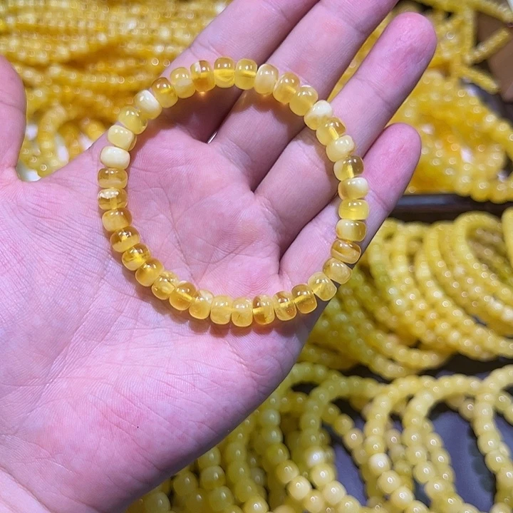 裸石蜜蜡未镶嵌手串