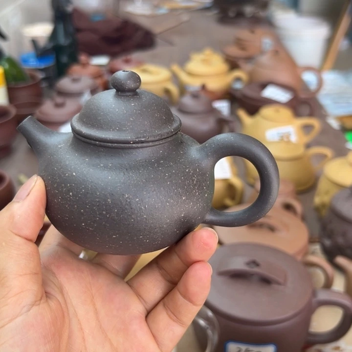才***8茶壶紫砂天青全手一个140