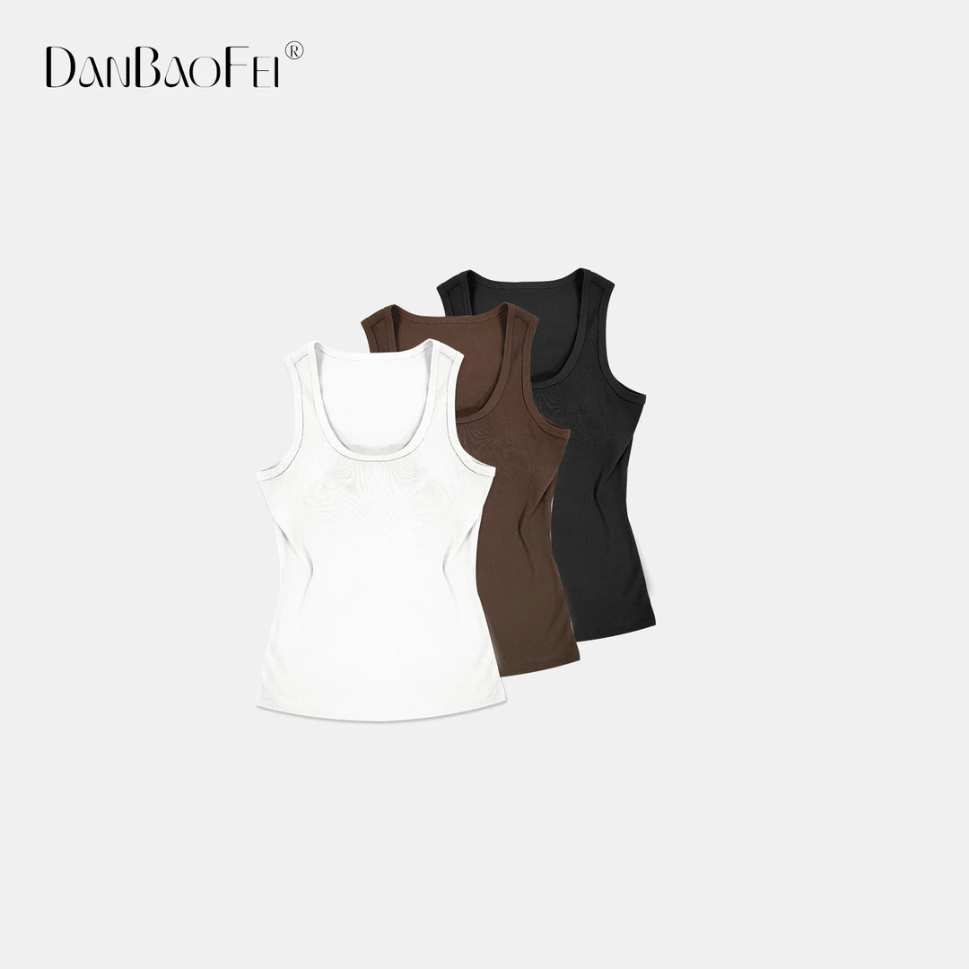 【kiki】小众修身纯色夏季简约可外穿可内搭时尚百搭款背心