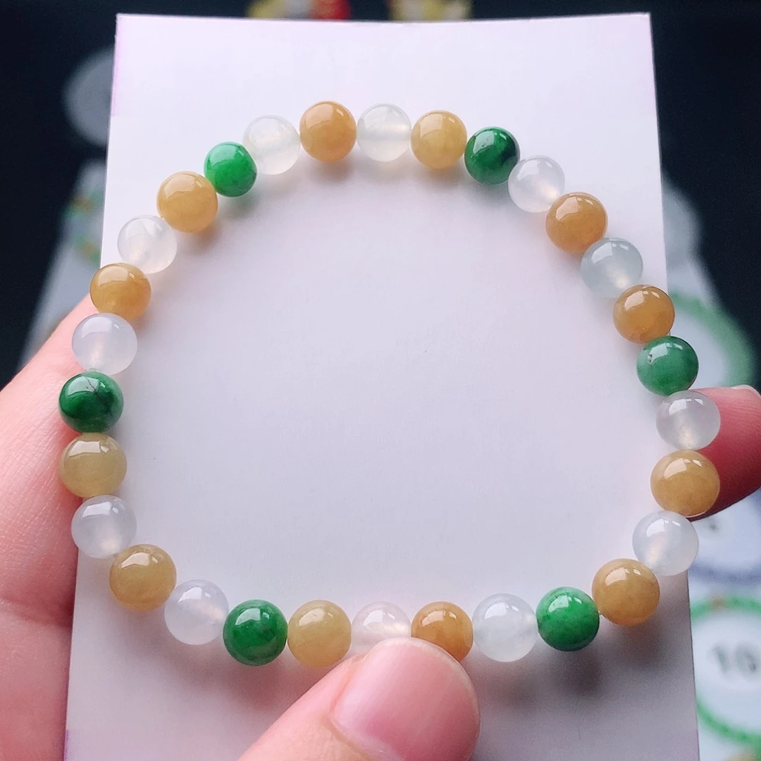 未镶嵌手串翡翠翡翠