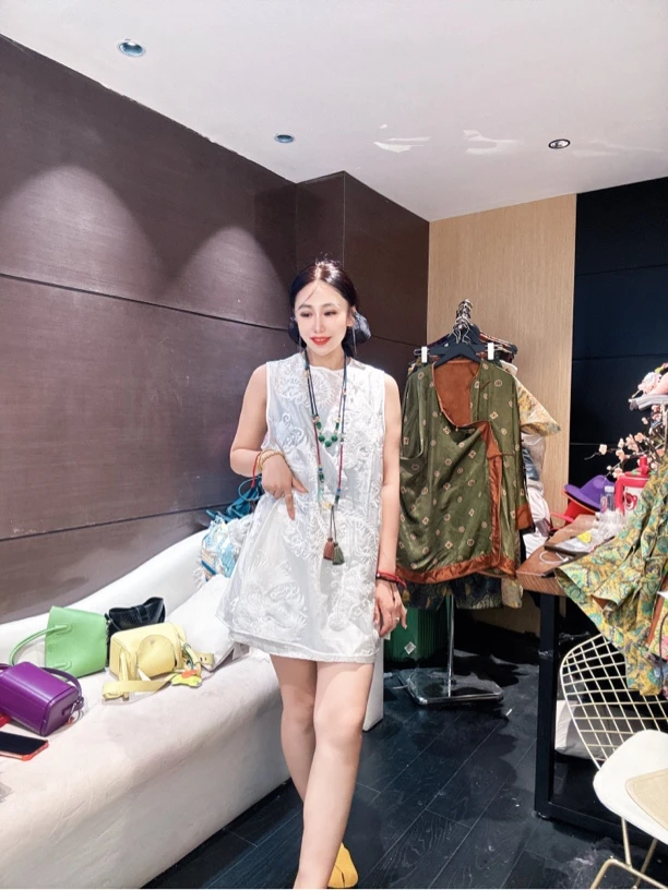 5235#《旗袍套装》重工国服刺绣百万针新中式百搭宽松时尚