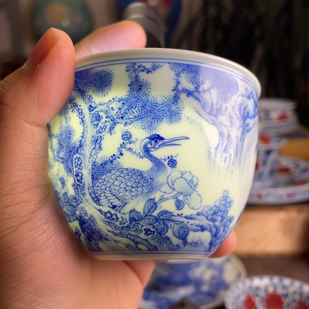 九段花鸟杯子系列