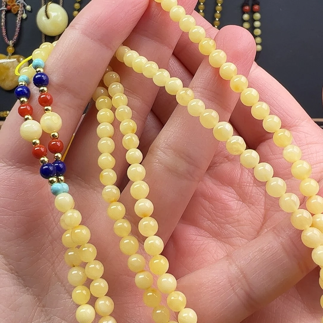 蜜蜡颈饰未镶嵌蜜蜡