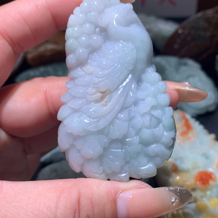 翡翠未镶嵌颈饰保真天然A货翡翠