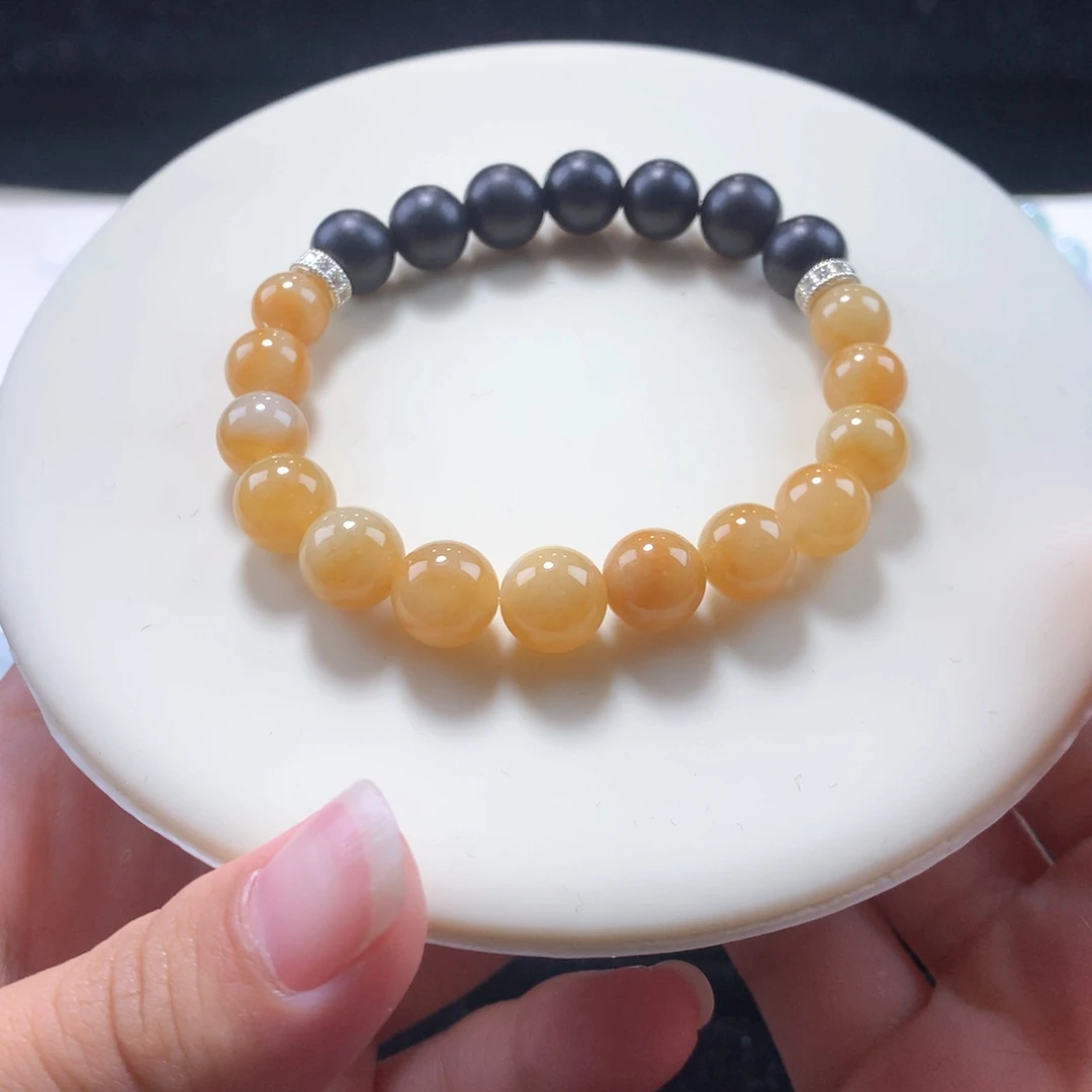 翡翠手链未镶嵌秋意浓