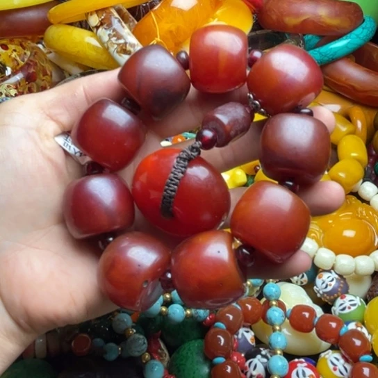 未镶嵌琥珀手串蜜蜡