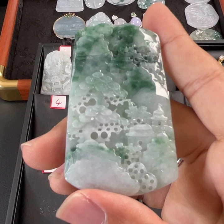 翡翠未镶嵌挂件翡翠首饰