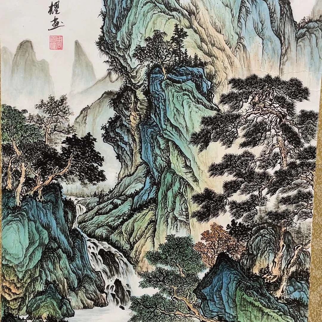 国画老师手绘带运险w