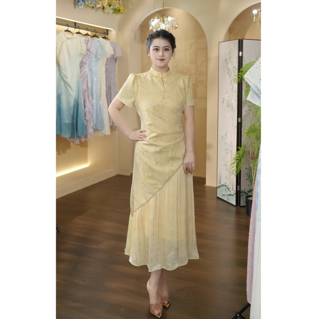 冰冰定制-124（春花雨）连衣裙DMH115-X
