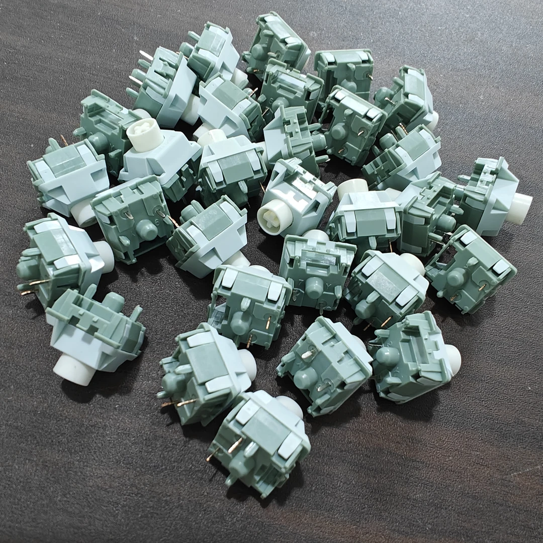 准新品 爱国心 客制化HIFI轴体机械键盘专用轴-烟青轴